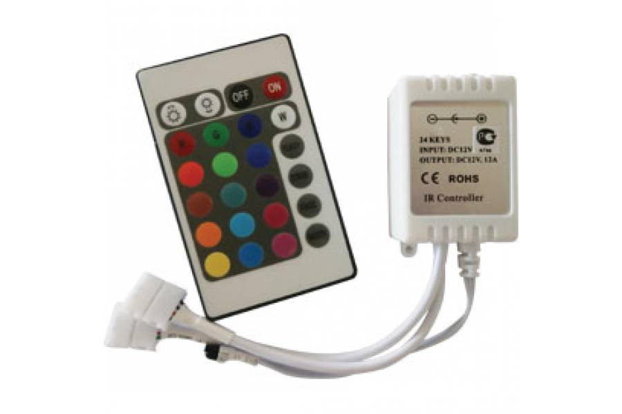 контроллер RGB 144W 12V 12A с инфракрасным пультом