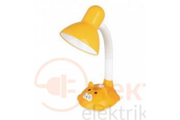 Camelion KD-386 лампа наст, 40W E27 котенок желт
