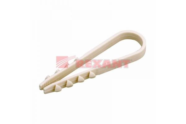 дюбель-хомут 19-25мм круг.каб.бел.ЭРА