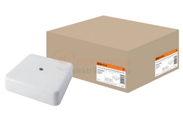 коробка расп. 100х100х29 нар. бел. для кабель-канала IP40
