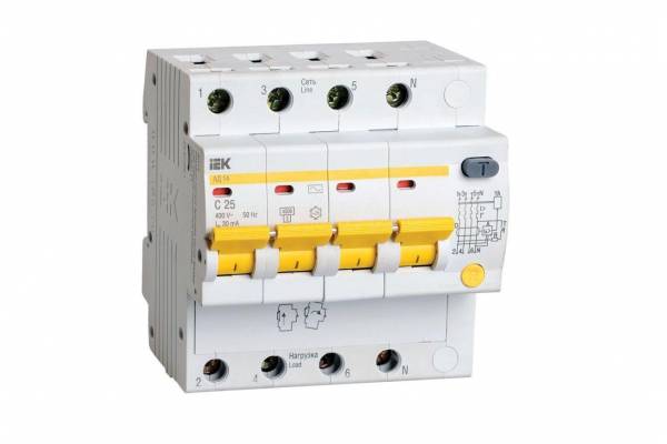 АД14 4Р 25А  30мА ИЭК автомат дифф..