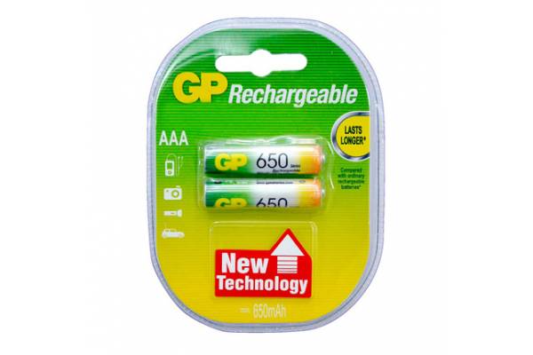 ААА(R03) 1,2V  650mAh аккумулятор GP
