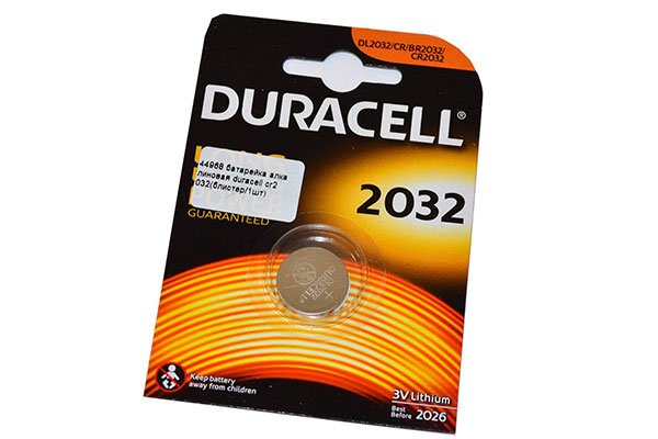элемент питания CR2032 Duracel