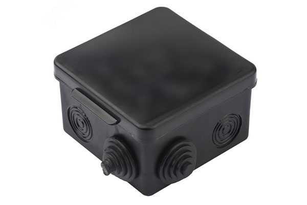 коробка расп. 80х80х50 черная IP54 EKF