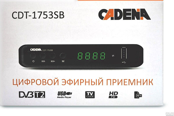 приемник цифровой DVB-T2 СДТ-2214SB CADENA