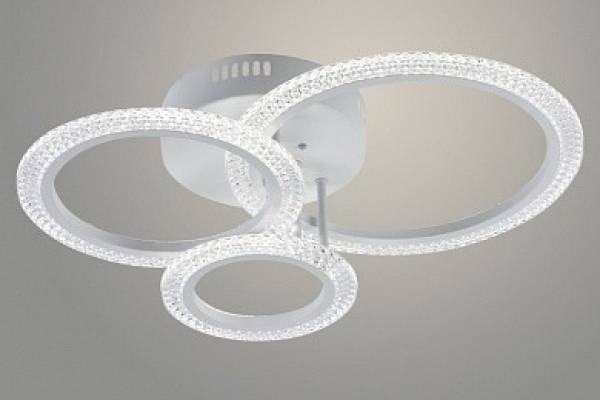 люстра LI08488C/3 PR WT бел 66W LED 3000-6500K