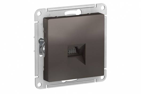 розетка RJ45 кат.5E AtlasDesign  мокко