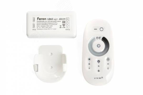 контроллер ДИММЕР с пультом БЕЛЫЙ, 12-24V Feron LD62