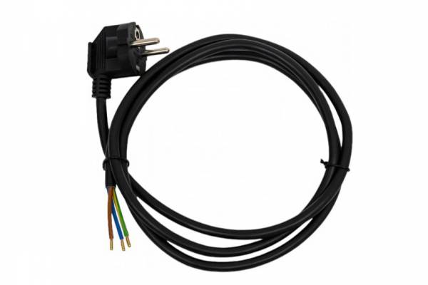 шнур с угл. вилкой 16А ПВС 3х1.5 1.5м черн.Rexant