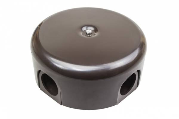 коробка распр ретро 78х50мм пласт. коричн. Bironi