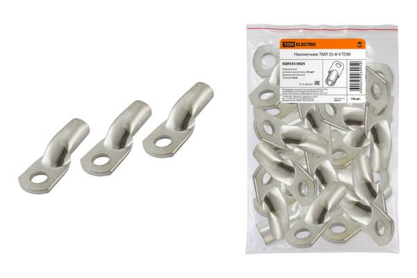 наконечник ТМЛ  35-12-10 луженый КВТ