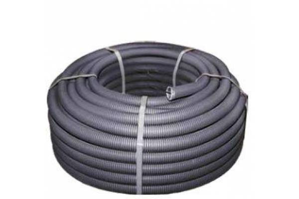 Труба гофрированная FRHF d16мм с протяжкой черн. (уп.100м) Plast PROxima EKF FRHF-16