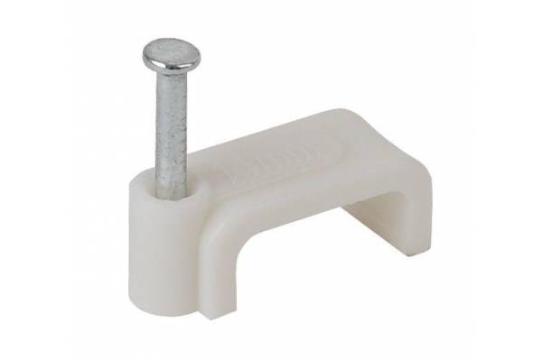 Скоба 5мм плоская пластиковая (уп.50шт) ЭРА Б0038904