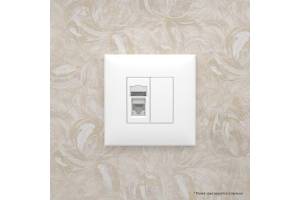 Розетка 1-м RJ-45 СП кат.5e Avanti 