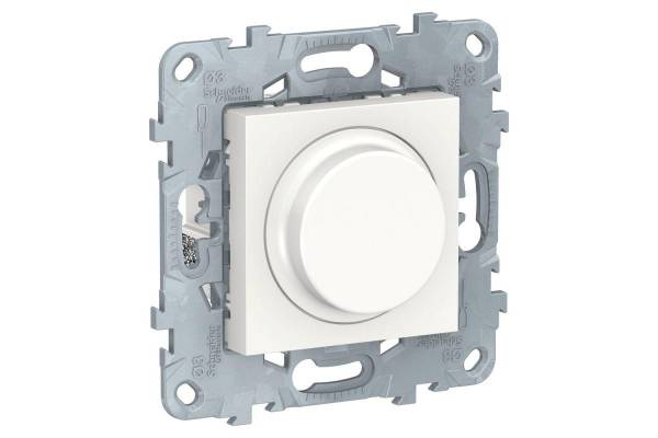 Светорегулятор UNICA NEW LED поворотно-нажимной универс. 5-200Вт бел. SchE NU551418