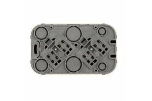 Розетка 2-м ОП Quteo 16А IP20 250В 2х2P+E с заземл. без защ. шторок бел. Leg 782213