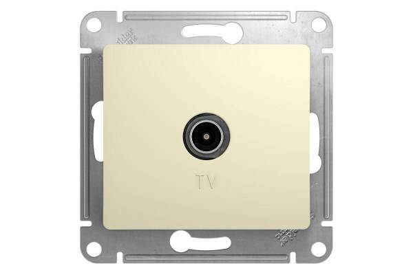 Механизм розетки TV 1-м СП Glossa проходной 4DB беж. SchE GSL000292