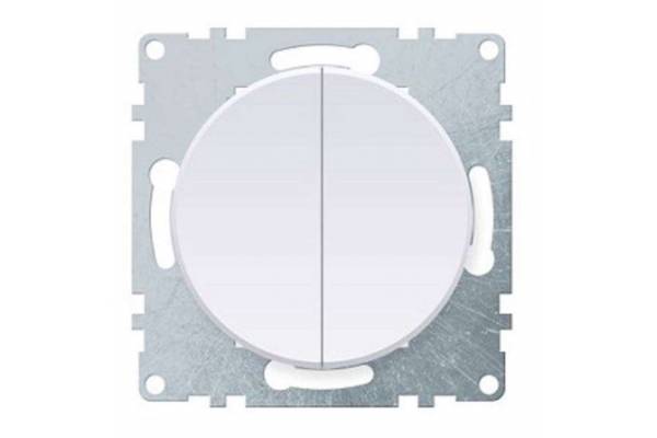 Механизм выключателя 2-кл. СП Florence 10А IP20 бел. 1E31501300 OneKeyElectro 2172776