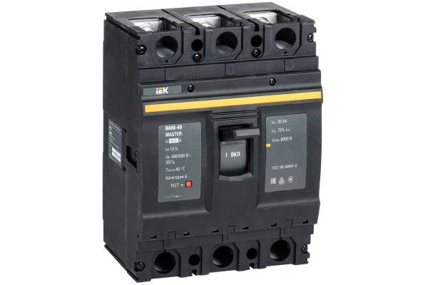 Выключатель автоматический 3п 800А 35кА ВА88-40 MASTER IEK SVA50-3-0800-02