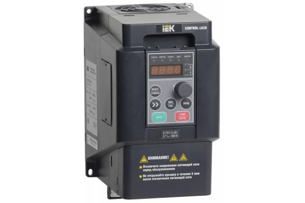 Преобразователь частоты CONTROL-L620 380В 3ф 0.75-1.5кВт IEK CNT-L620D33V0075-015TE