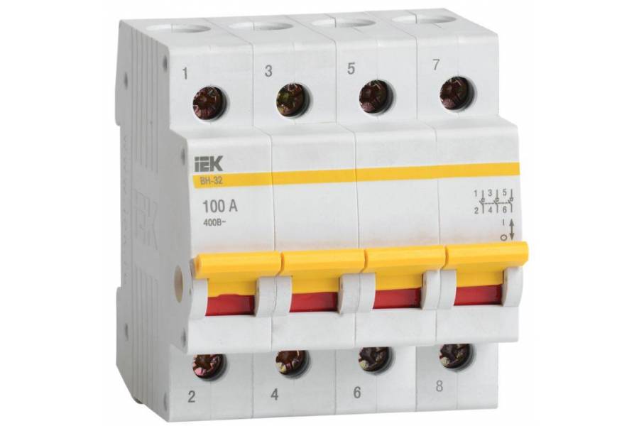 Выключатель нагрузки ВН-32 100А/4П IEK MNV10-4-100