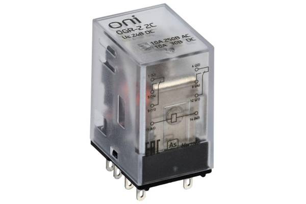 Реле общего назначения OGR-2 2C 24В DC ONI OGR-2-2C-DC24V