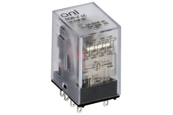 Реле общего назначения OGR-2 4C 24В DC ONI OGR-2-4C-DC24V