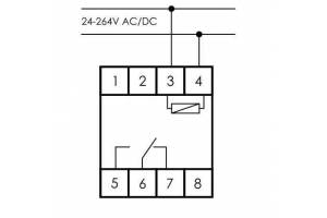 Реле времени PCZ-521-1 (1канал-125пар вкл./выкл. сут./нед. Циклы 24-264В AC/DC 16А 1P IP20 монтаж на DIN-рейке)(аналог ТЭ-15) F&F EA02.002.010