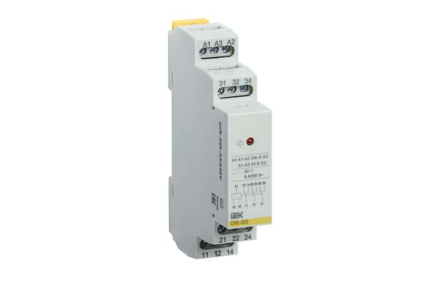 Реле промежуточное OIR 3 конт. (8А) 230В AC ИЭК OIR-308-AC230V