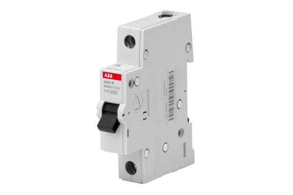 Выключатель автоматический модульный 1п C 63А 4.5кА Basic M BMS411C63 ABB 2CDS641041R0634