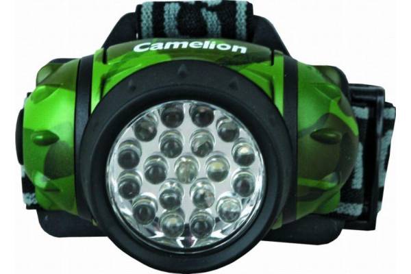 Фонарь налобный LED 5313-19F 4ML (19LED 4 режима; 3хR03 в комплекте; камуфляж) Camelion 7538