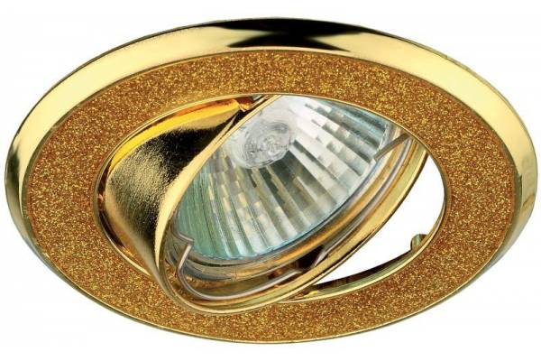 Светильник DK18 GD/SH YL 50Вт MR16 12В точечный; декор 