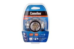 Фонарь налобный LED5310-7F3 (7LED 3 режима; 3хR03 в комплекте; метал.) Camelion 7534