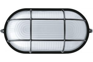 Светильник ЛОН 94 808 NBL-O2-60-E27/BL 1х60Вт E27 IP54 (аналог НПБ 1402 черн. овал с решеткой 60Вт) Navigator 94808