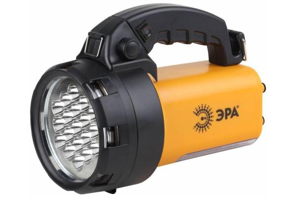 Фонарь-прожектор PA-601 АЛЬФА 19LED+24LED аккум. литий 3А.ч ЗУ 220В+12В (инд. упак.) ЭРА Б0031036