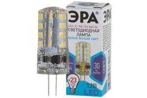 Лампа светодиодная LED-JC-3W-12V-840-G4 240лм ЭРА Б0033194