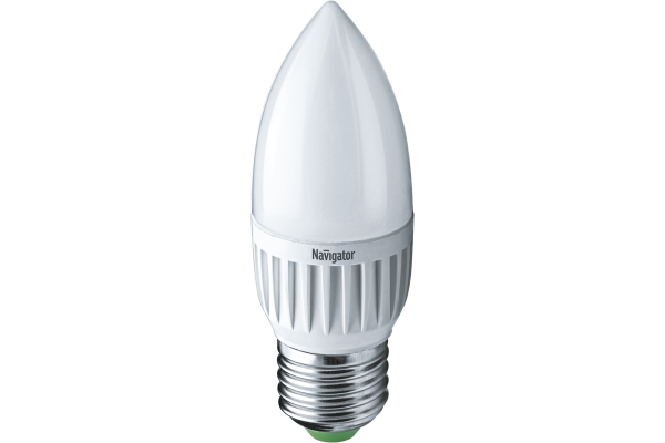 Лампа светодиодная 94 483 NLL-P-C37-5-230-4K-E27-FR 5Вт свеча 4000К бел. E27 370лм 220-240В Navigator 94483
