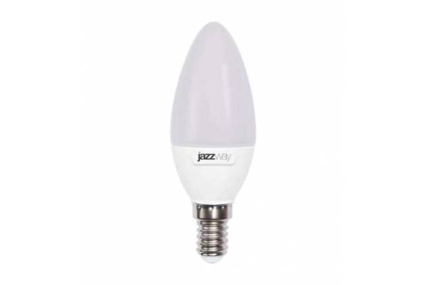 Лампа светодиодная PLED-SP C37 7Вт свеча 3000К тепл. бел. E14 530лм 230В JazzWay 1027818-2