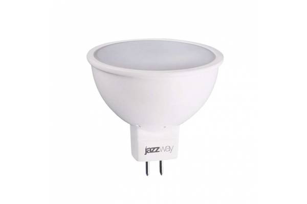 Лампа светодиодная PLED-ECO-JCDR 5Вт 4000К бел. GU5.3 400лм 220-240В JazzWay 1037107A