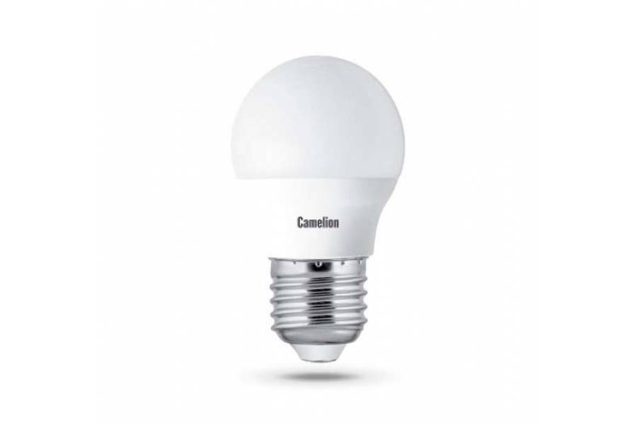 Лампа светодиодная LED7-G45/845/E27 7Вт шар 4500К бел. E27 560лм 220-240В Camelion 12072 Лампа светодиодная LED7-G45/845/E27 7Вт шар 4500К бел. E27 560лм 220-240В Camelion 12072