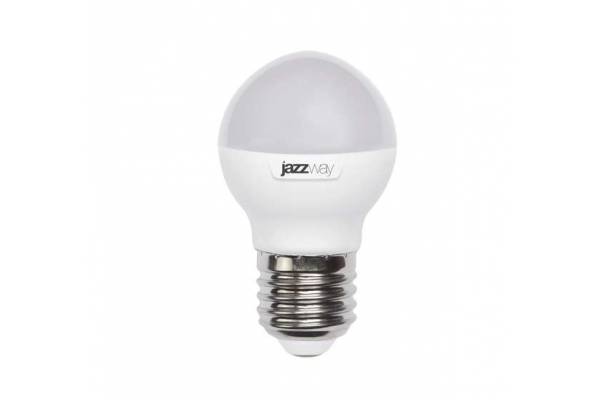 Лампа светодиодная PLED-SP G45 9Вт шар 5000К холод. бел. E27 820лм 230В JazzWay 2859662A