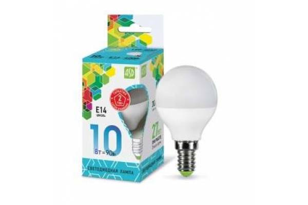 Лампа светодиодная LED-шар-standard 10Вт 230В E14 4000К 900лм ASD 4690612015453