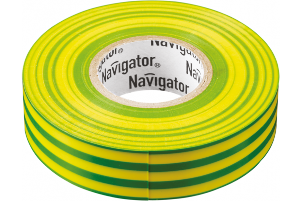 Изолента ПВХ 15мм (рул.20м) жел/зел. NIT-B15-20/YG Navigator 71108