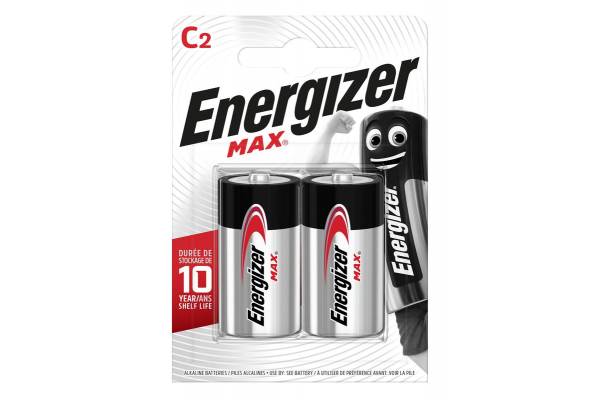 Элемент питания алкалиновый MAX LR14/343 BL2 (2/12/24) (блист.2шт) Energizer E302306700