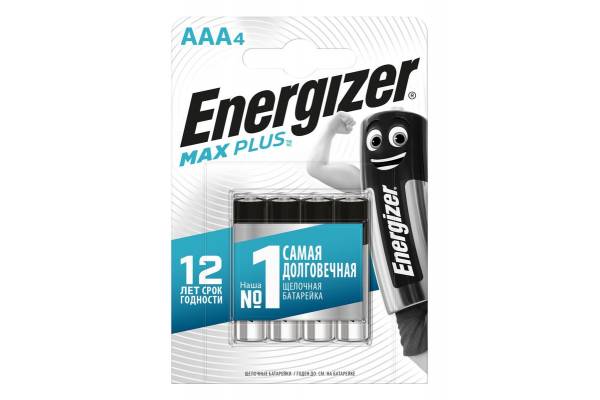 Элемент питания алкалиновый Max Plus LR03/286 BL4 (4/48) (блист.4шт) Energizer E301321703