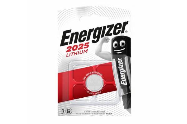 Элемент питания литиевый ENR Lithium CR 2025 FSB1 (блист.1шт) Energizer E301021602