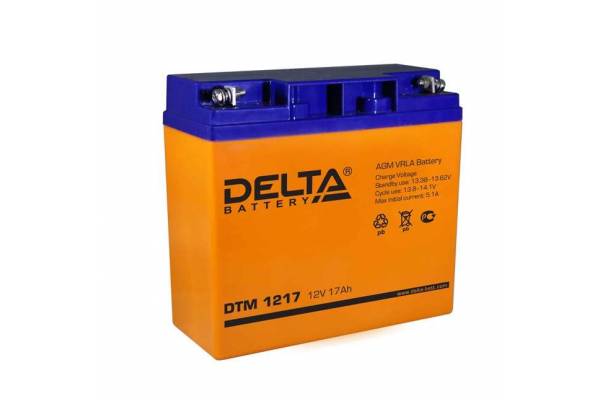 Аккумулятор 12В 17А.ч Delta DTM 1217