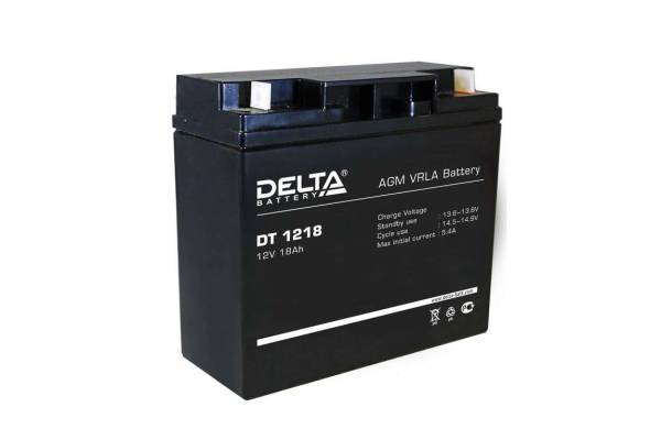 Аккумулятор 12В 18А.ч Delta DT 1218