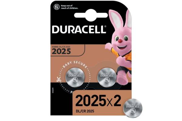 Элемент питания литиевый CR2025-2BL (блист.2шт) Duracell Б0037272