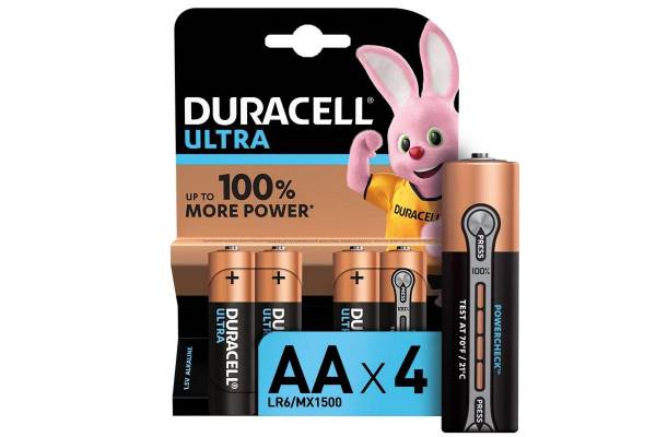 Элемент питания алкалиновый LR6-4BL Ultra (блист.4шт) Duracell Б0038761